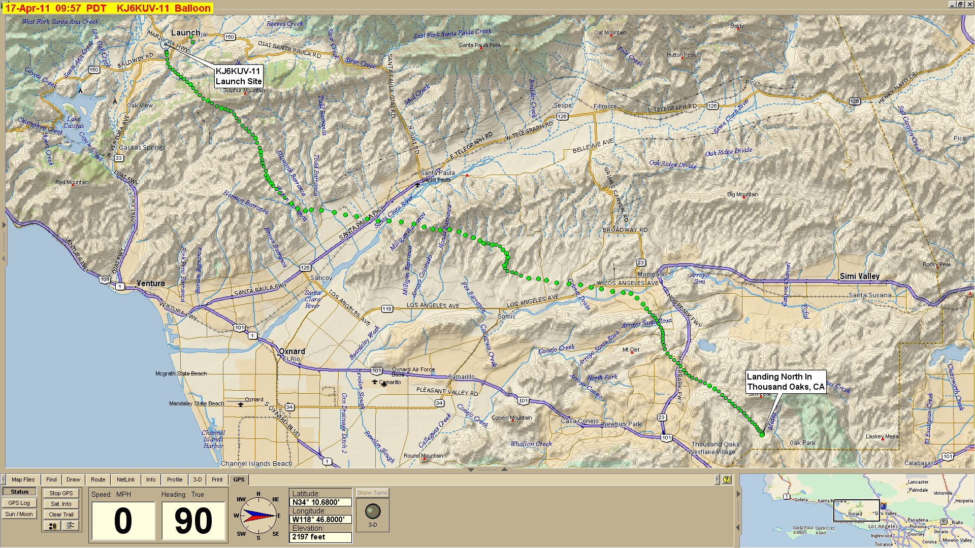 Tracked Station on Delorme TopoUSA 8.0