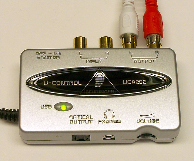 behringer uca202 audio interface audacity