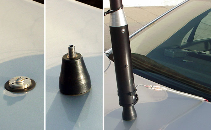 Triple Picture of HF Antenna Mounting Details