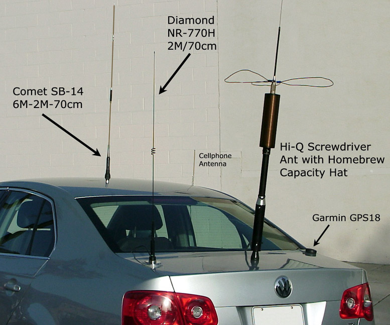 Pic Of WA8LMF Mobile Antenna Farm on 2006 VW Jetta
